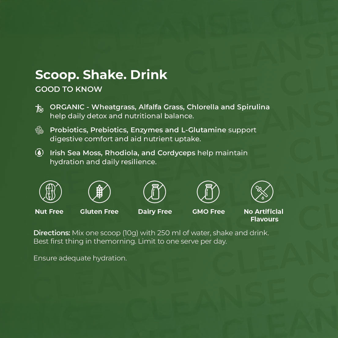 CLEANSE and THRIVE Stack.